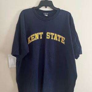 Vintage T-shirt. “KENT STATE”. Navy blue shirt with gold lettering.
